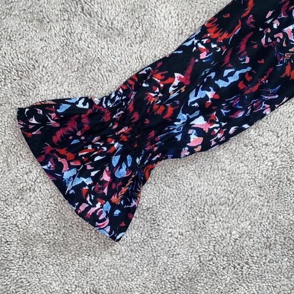 Sois Inspire Split Neck Printed Blouse Top Sz S - Picture 5 of 9